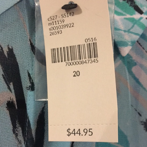 NWT sheer sleeveless blouse 2X - Picture 6 of 6